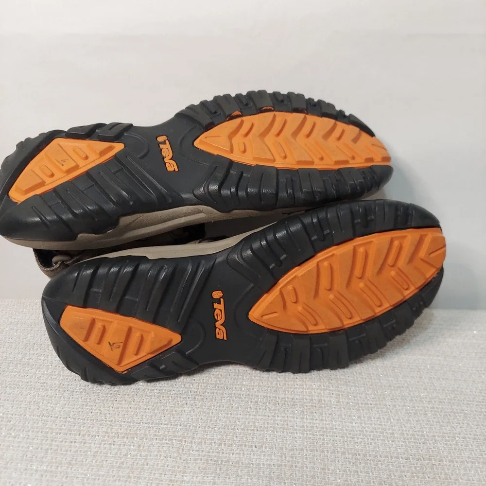 Teva‎ Mens Katavi 2 Sport Sandals Bungee Cord Brown Suede Hiking 1002433 Size 8
